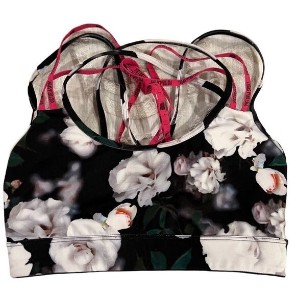 Victoria Secret Floral Stappy Sportsbra - Picture 1 of 3
